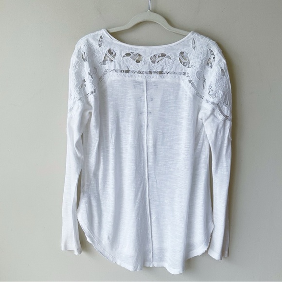 Free People Jennie Henley Tee in White Size M - Picture 4 of 11